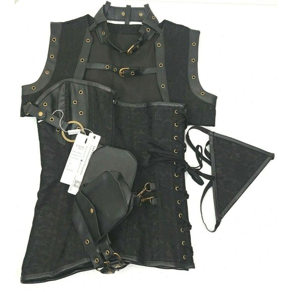 Women's Steampunk Spiral Steel Boned Vintage Retro - Picture 2 of 7